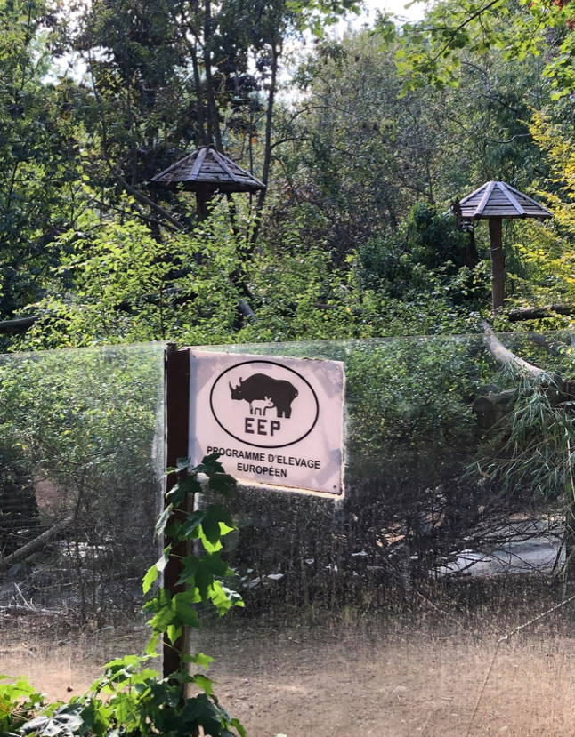 panneau parc zoologique