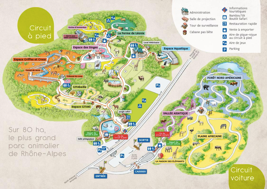 plan parc zoologique