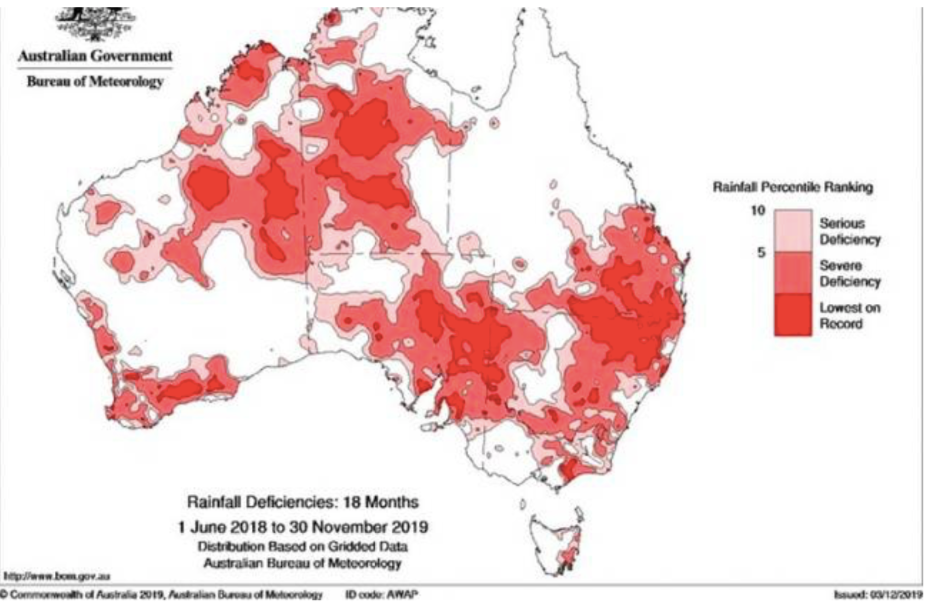 Carte feux Australie